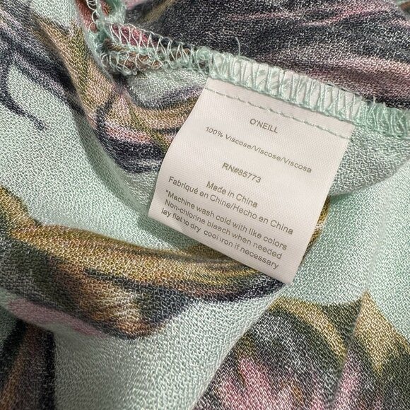 O'Neill Tropical Maxi Dress - Aqua and Lavender - Picture 11 of 12